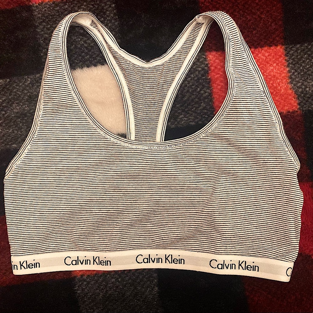 Calvin Klein Striped Lounge Bralette